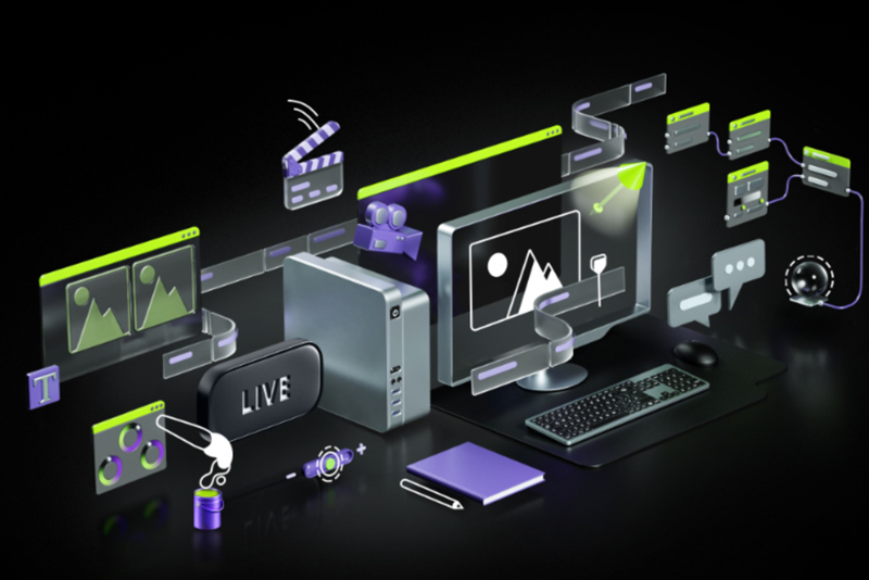 A generic square placeholder image with rounded corners in a figure.